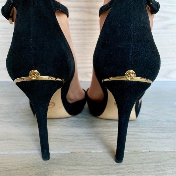 Michael Kors Georgina ankle strap suede heels - Picture 7 of 13